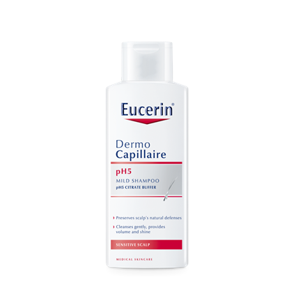 Снимка на EUCERIN/ЮСЕРИН ДЕРМОКАПИЛЕР ШАПОАН ЗА ЧУВСТВИТЕЛЕН СКАЛП 250 МЛ