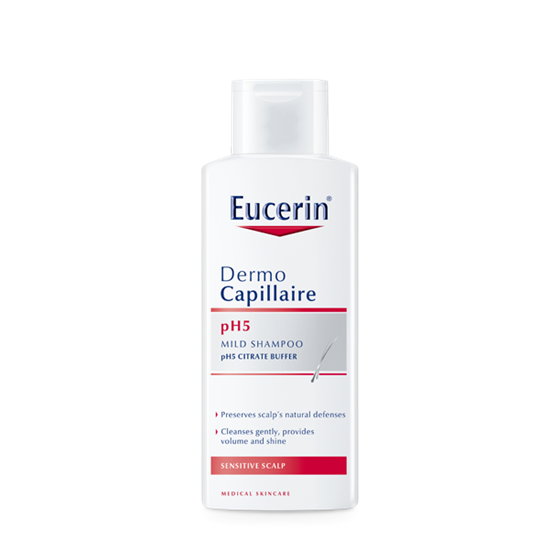 Снимка на EUCERIN/ЮСЕРИН ДЕРМОКАПИЛЕР ШАПОАН ЗА ЧУВСТВИТЕЛЕН СКАЛП 250 МЛ