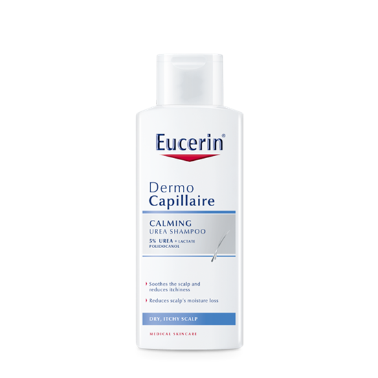 Снимка на EUCERIN/ЮСЕРИН ДЕРМОКАПИЛЕР ШАМПОАН ЗА СУХ СКАЛП С УРЕЯ 250 МЛ