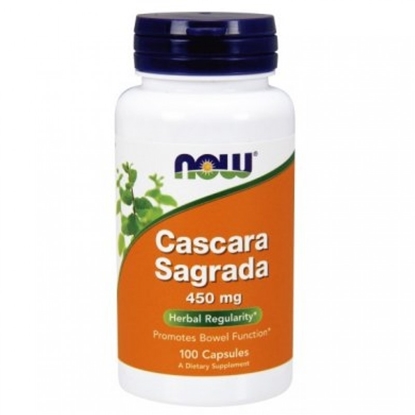 Снимка на NOW FOODS/НАУ ФУДС CASCARA SAGRADA (ЗЪРНАСТЕЦ) 450 МГ КАПСУЛИ Х 100 БР.