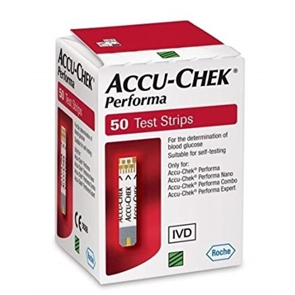 Снимка на ACCU-CHEK PERFORMA ТЕСТ ЛЕНТИ ЗА ИЗМЕРВАНЕ НА КРЪВНА ЗАХАР Х 50 БР.