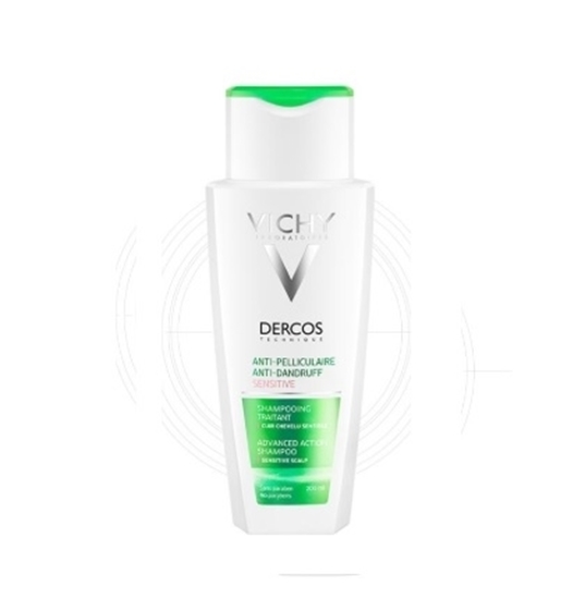 Снимка на VICHY/ВИШИ DERCOS ШАМПОАН П/В ПЪРХОТ SENSITIVE 200 МЛ.