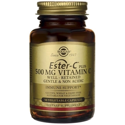 Снимка на SOLGAR/СОЛГАР ESTER-C 500 МГ. VITAMIN C ВИТАМИН C КАПСУЛИ Х 50 БР.