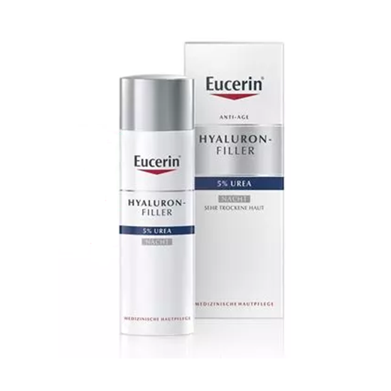 Снимка на EUCERIN/ЮСЕРИН ХИАЛУРОН ФИЛЪР С 5% УРЕА НОЩЕН КРЕМ ЗА МНОГО СУХА КОЖА 50 МЛ