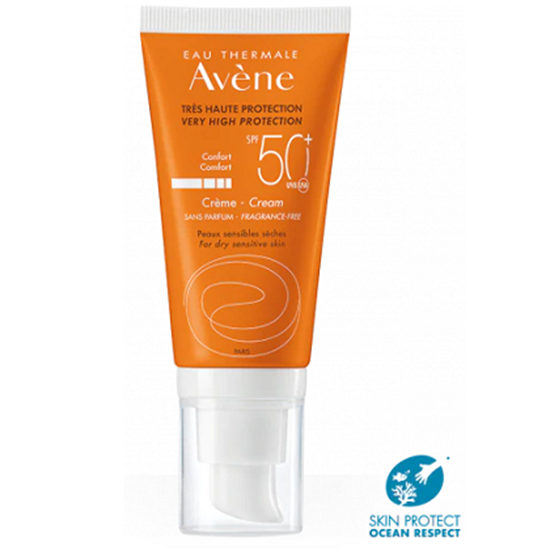 Снимка на AVENE/АВЕН СЛЪНЦЕЗАЩИТЕН КРЕМ SPF 50+ ТУБА С ПОМПА 50 МЛ.