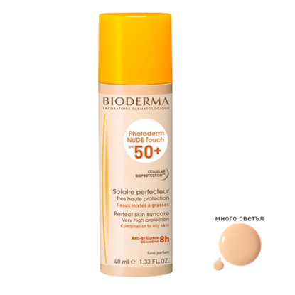 Снимка на BIODERMA/БИОДЕРМА PHOTODERM NUDE TOUCH SPF 50+ МНОГО СВЕТЪЛ  40 МЛ.