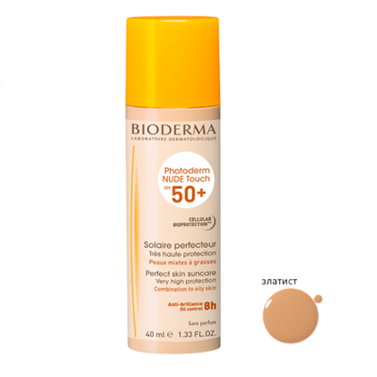 Снимка на BIODERMA/БИОДЕРМА PHOTODERM NUDE TOUCH SPF 50+ ЗЛАТИСТ 40 МЛ.