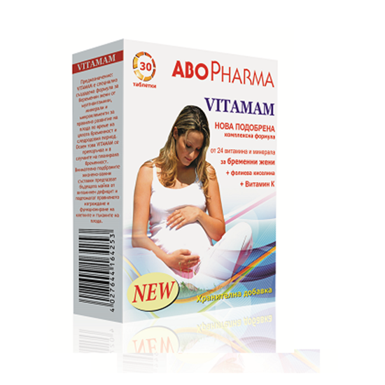 Снимка на АБОФАРМА/ABOPHARMA VITAMAM ЗА БРЕМЕННИ ТАБЛЕТКИ Х 30 БР.  