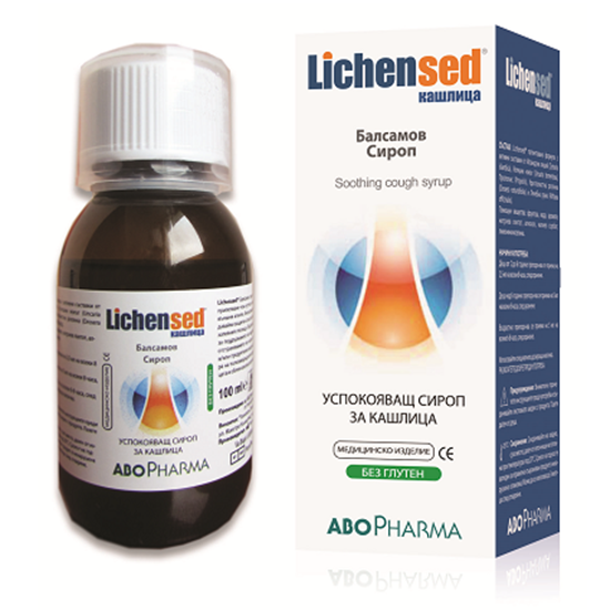 Снимка на АБОФАРМА/ABOPHARMA ЛИХЕНСЕД БАЛСАМОВ СИРОП ЗА КАШЛИЦА  2+ ГОДИНИ 100 МЛ.