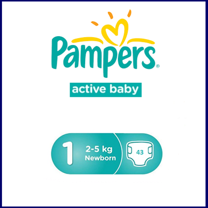 Снимка на PAMPERS/ПАМПЕРС 1 2-5 КГ. Х 43 БР.