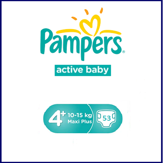 Снимка на PAMPERS/ПАМПЕРС 4+ 10-15 КГ. Х 53 БР.