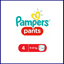 Снимка на PAMPERS/ПАМПЕРС ГАЩИ 4 9-15 КГ. Х 25 БР.