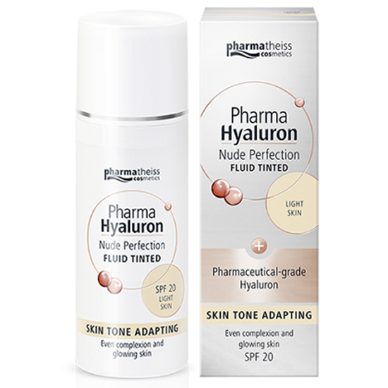 Снимка на PHARMA HYALURON NUDE PERFECTION АНТИ-ЕЙДЖ ФЛУИД SPF20 СВЕТЛА КОЖА 50 МЛ. 