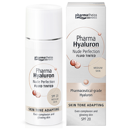 Снимка на PHARMA HYALURON NUDE PERFECTION АНТИ-ЕЙДЖ ФЛУИД SPF20 МАТОВА КОЖА 50 МЛ.