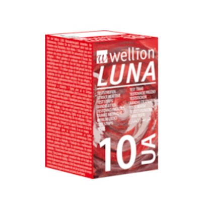 Снимка на WELLION LUNA/ВЕЛИОН ЛУНА ТЕСТ ЛЕНТИ ЗА ПИКОЧНА КИСЕЛИНА Х 10 БР.