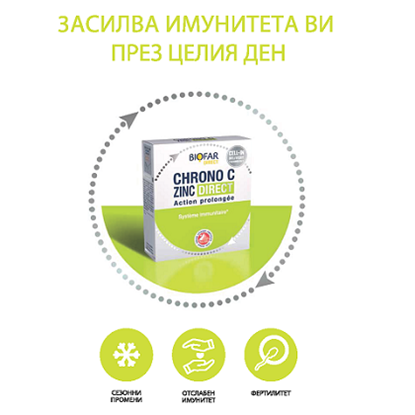 Снимка на BIOFAR/БИОФАР CHRONO C ZINC DIRECT САШЕТА Х 14 БР. 