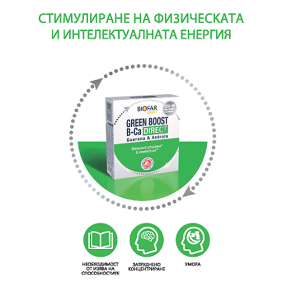 Снимка на BIOFAR/БИОФАР GREEN BOOST B-CA DIRECT САШЕТА Х 14 БР. 