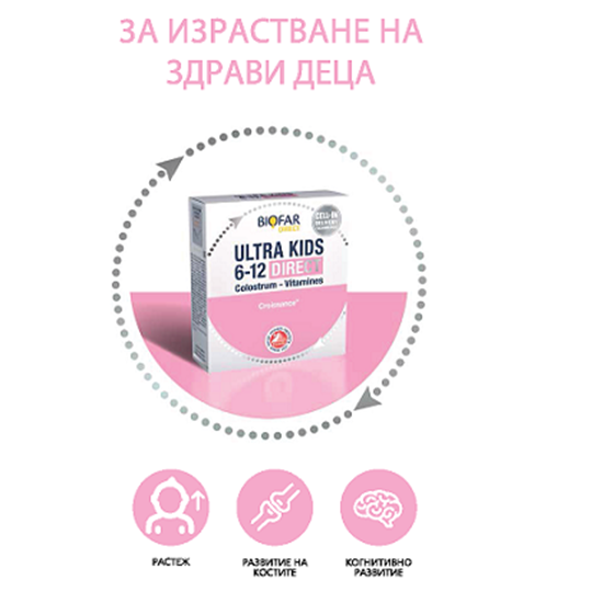 Снимка на BIOFAR/БИОФАР ULTRA KIDS 6-12 DIRECT САШЕТА Х 14 БР. 