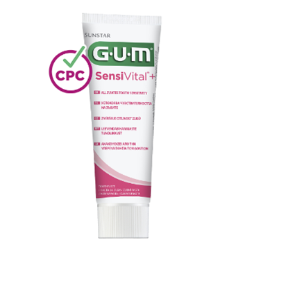 Снимка на GUM/ГЪМ SENSIVITAL+ ПАСТА ЗА ЧУВСТВИТЕЛНИ ЗЪБИ 75 МЛ. 