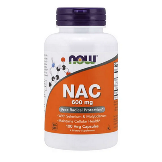 Снимка на NOW FOODS/НАУ ФУДС NAC N-ACETYL CYSTEINE ЦИСТЕИН 600 МГ КАПСУЛИ Х 100 БР.