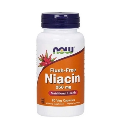 Снимка на NOW FOODS FLUSH-FREE NIACIN/НАУ ФУДС НИАЦИН 250 МГ КАПСУЛИ Х 90 БР. 