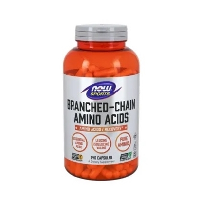 Снимка на NOW FOODS/НАУ ФУДС Branched Chain Amino Acids 800 МГ. КАПСУЛИ Х 240 БР.