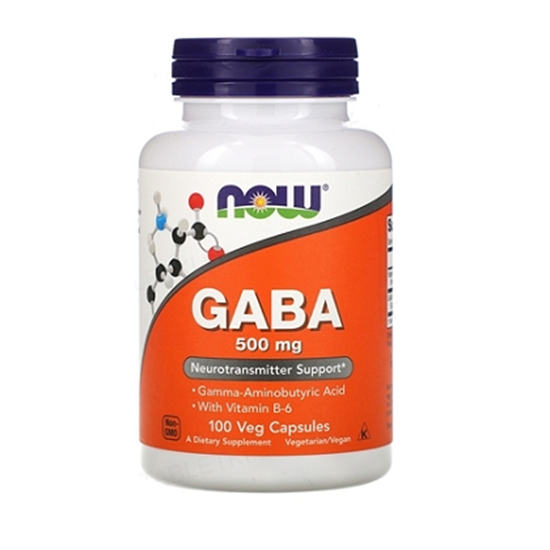 NOW FOODS/НАУ ФУДС GABA500 МГ. С ВИТАМИН B6 2 МГ. КАПСУЛИ Х 100 БР. 