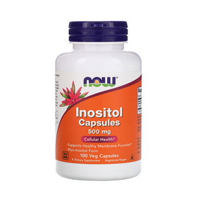 NOW FOODS/НАУ ФУДС INOSITOL/ИНОЗИТОЛ 500 МГ. КАПСУЛИ Х 100 БР.