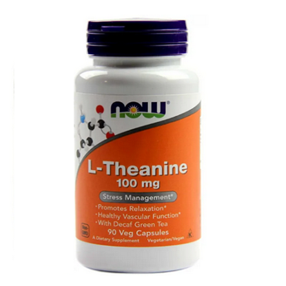 NOW FOODS/НАУ ФУДС L-THEANINE/Л-ТЕАНИН 100 МГ. КАПСУЛИ Х 90 БР.