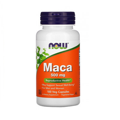 NOW FOODS/НАУ ФУДС MACA/МАКА 500 МГ. КАПСУЛИ Х 100 БР.