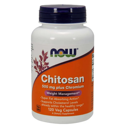 NOW FOODS/НАУ ФУДС CHITOSAN/ХИТОЗАН КАПСУЛИ Х 120 БР.