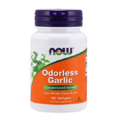 NOW FOODS/НАУ ФУДС ODORLESS GALIC/ЧЕСЪН БЕЗ МИРИС ДРАЖЕТА Х 100 БР. 