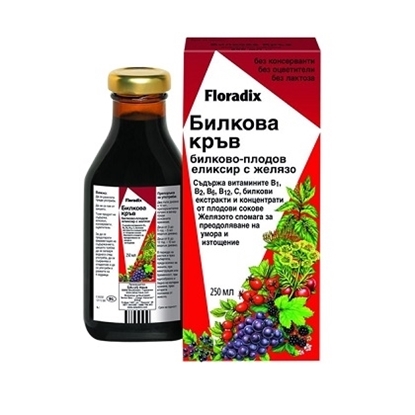 Picture of FLORADIX/ФЛОРАДИКС БИЛКОВА КРЪВ СИРОП 250 МЛ.