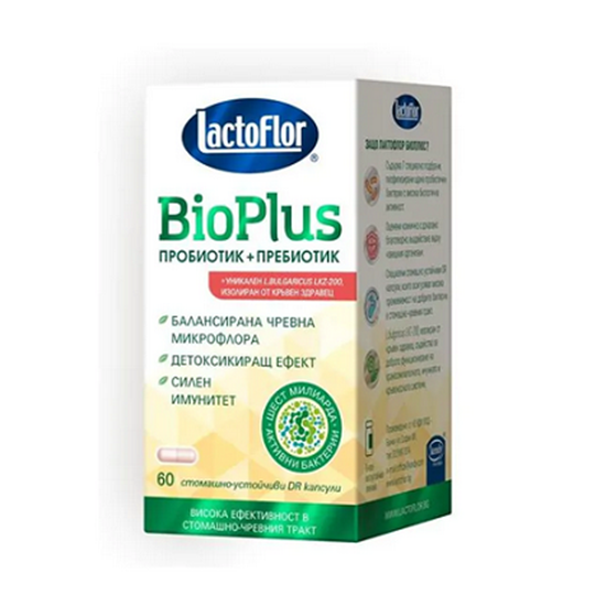 LACTOFLOR/ЛАКТОФЛОР BIOPLUS КАПШСУЛИ Х 60 БР.