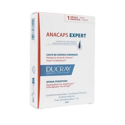 Снимка на DUCRAY/ДЮКРЕ ANACAPS EXPERT ХРАНИТЕЛНА ДОБАВКА ПРИ ХРОНИЧЕН КОСОПАД КАПСУЛИ Х 30 БР.