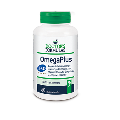 Снимка на DOCTOR'S FORMULAS OMEGA PLUS/ОМЕГА ПЛЮС МАСЛИНА, ГРОЗДОВО СЕМЕ И СУСАМ СОФТГЕЛ КАПСУЛИ Х 60 БР.