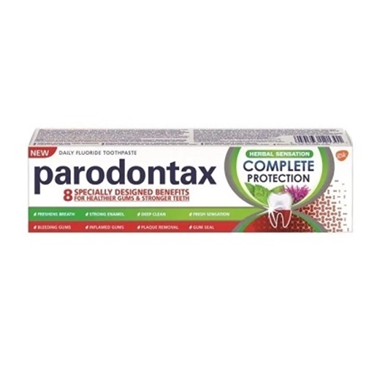 Снимка на PARODONTAX/ПАРАДОНТАКС COMPLETE PROTECTION HERBAL SENSATION  ПАСТА ЗА ЗЪБИ 75 МЛ.