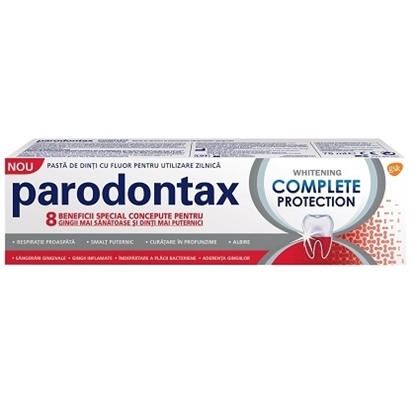 Снимка на PARODONTAX/ПАРАДОНТАКС COMPLETE PROTECTION WHITENING ПАСТА ЗА ЗЪБИ 75 МЛ.