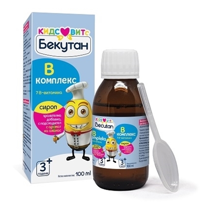 Снимка на ALKALOID/АЛКАЛОИД БЕКУТАН KIDS VITS B-КОМПЛЕКС СИРОП 100 МЛ