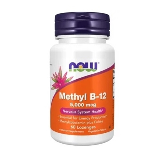 Снимка на NOW FOODS/НАУ ФУУДС METHYL B-12 5000 МКГ ДРАЖЕТА Х 60 БР.