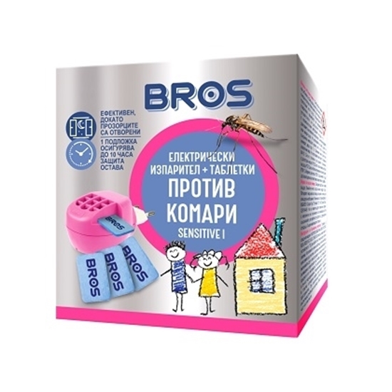 Снимка на BROS/БРОС SENSITIVE ЕЛ. ИЗПАРИТЕЛ  ПРОТИВ  КОМАРИ + 10 ТАБЛЕТКИ