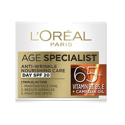 Снимка на LOREAL AGE SPECIALIST 65+ ДНЕВЕН КРЕМ С ФАКТОР SPF20 50 МЛ