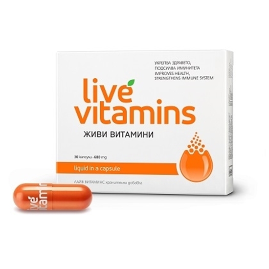 Снимка на LIVE VITAMINS/ЖИВИ ВИТАМИНИ КАПСУЛИ Х 30 БР.