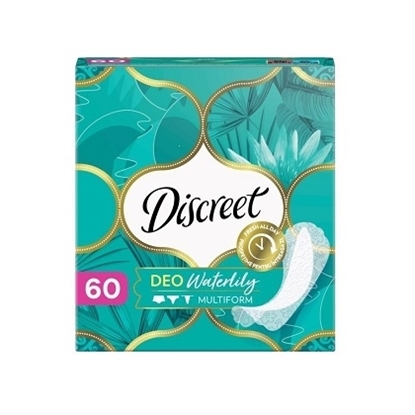 Снимка на DISCREET DEO WATERLILY/ДИСКРИЙТ  ВОДНА ЛИЛИЯ  ЕЖЕДНЕВНИ ДАМСКИ ПРЕВРЪЗКИ Х 60 БР.