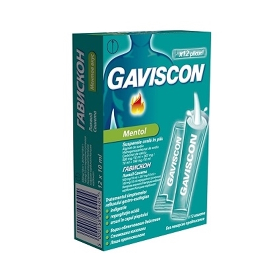 Снимка на GAVISCON LIQUID/ГАВИСКОН ЛИКУИД САШЕТА Х 12 БР.