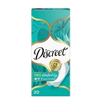 Снимка на DISCREET DEO WATERLILY/ДИСКРИЙТ  ВОДНА ЛИЛИЯ  ЕЖЕДНЕВНИ ДАМСКИ ПРЕВРЪЗКИ Х 20 БР.