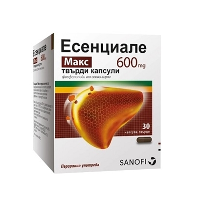 Снимка на ESSENTIALE MAX/ЕСЕНЦИАЛЕ МАКС КАПСУЛИ 600 МГ Х 30 БР.