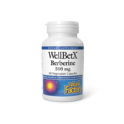 Снимка на NATURAL FACTORS WELLBETX BERBERINE/БЕРБЕРИН 500 МГ КАПСУЛИ Х 60 БР.