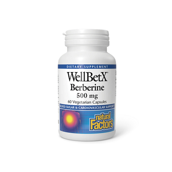 Снимка на NATURAL FACTORS WELLBETX BERBERINE/БЕРБЕРИН 500 МГ КАПСУЛИ Х 60 БР.