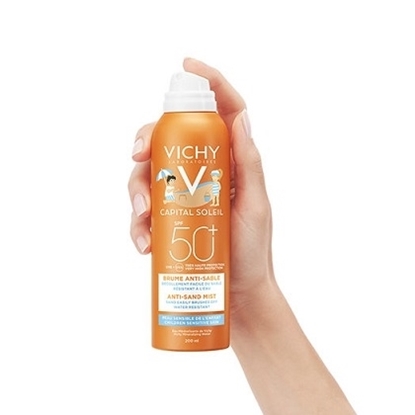 Снимка на VICHY CAPITAL SOLEIL SPF50+ СПРЕЙ ЗА ДЕЦА СРЕЩУ ПОЛЕПВАНЕ НА ПЯСЪК ПО КОЖАТА 200 МЛ